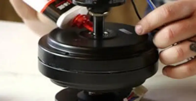 Ceiling fan motor repair and internal component adjustment in Tampa, FL