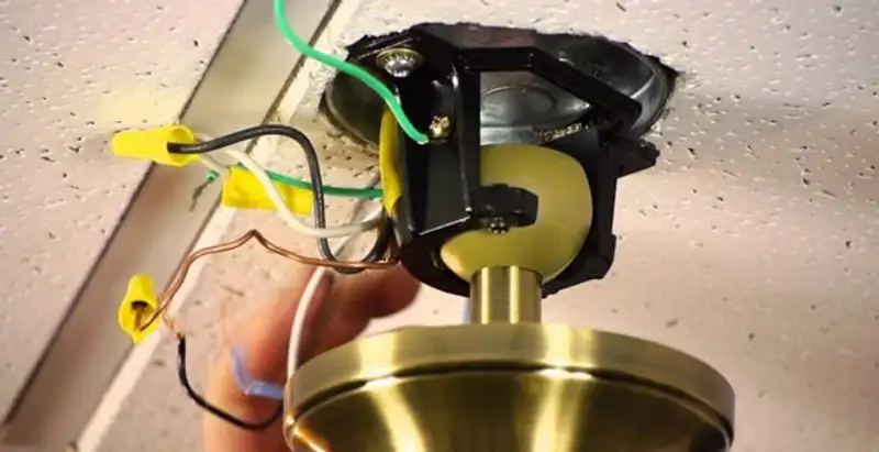Ceiling fan wiring repair and electrical connection service in Tampa, FL