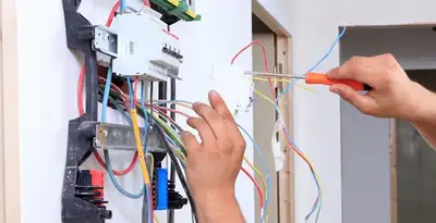 electrician services performing residential electrical panel wiring in Tampa, FL