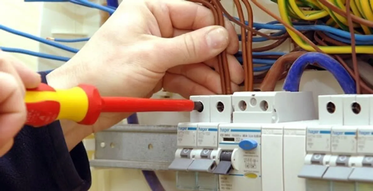 electrician services performing professional electrical panel wiring and connections in Tampa, FL