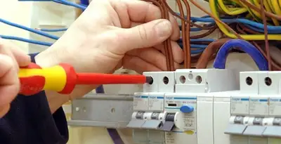electrician services performing professional electrical panel wiring and connections in Tampa, FL