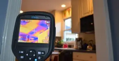 home energy audit service using thermal imaging to evaluate electrical efficiency inside a home in Tampa, FL