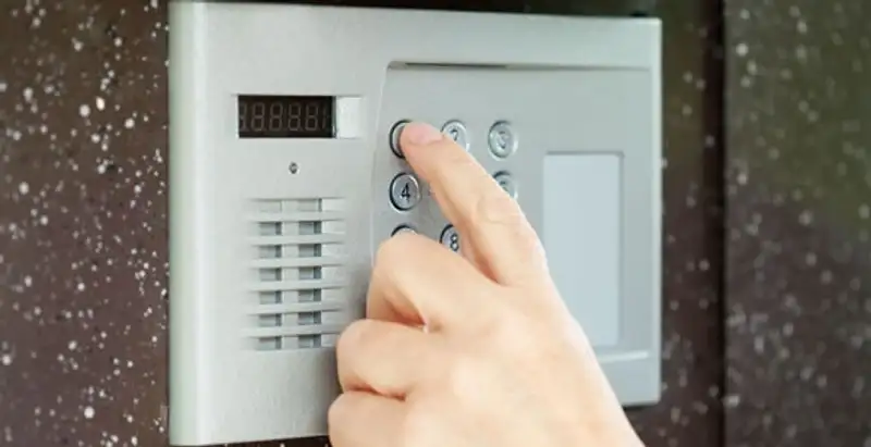 intercom system for home installation services with indoor access control keypad in Tampa, FL