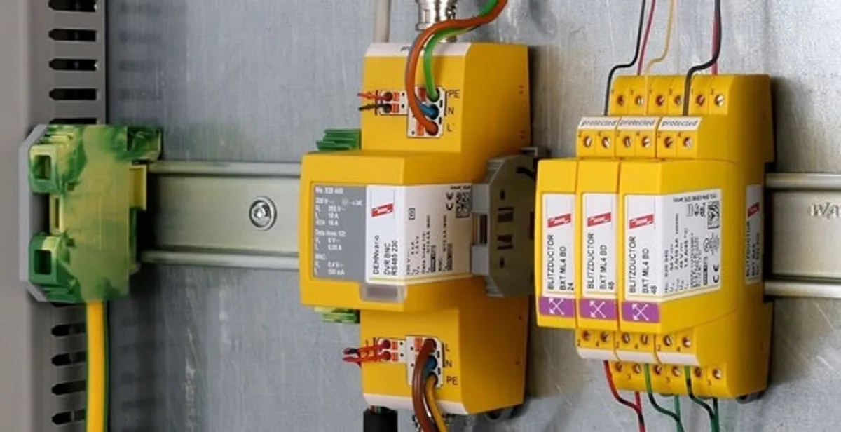 lightning surge protection system with surge suppressors installed by electrical service professionals in Tampa, FL