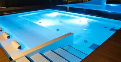pool light installation and repair services providing modern illuminated pool lighting in Tampa, FL