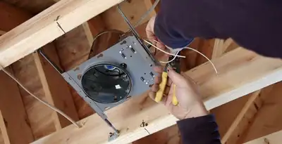 Professional recessed lighting installation with electrical wiring by licensed electricians in Tampa, FL