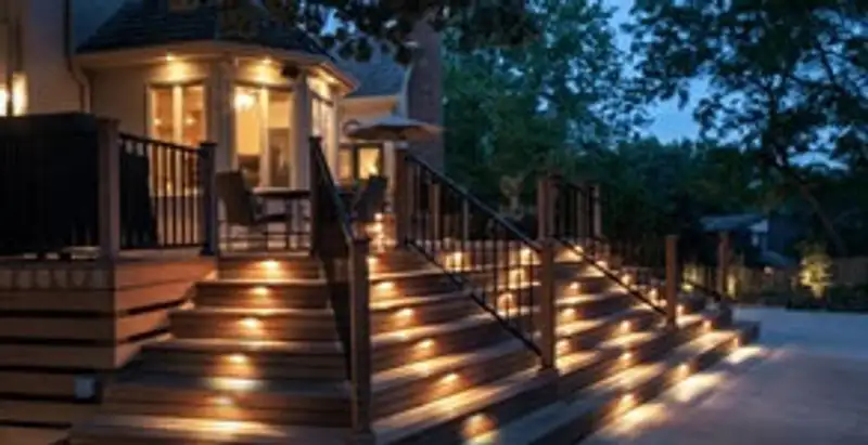 Residential electrician installing outdoor lighting for home safety in Tampa, FL