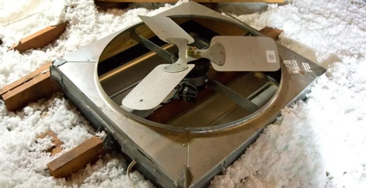 whole house fan installation services with attic-mounted ventilation unit in Tampa, FL