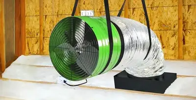 whole house fan installation services with professionally mounted ventilation fan system in Tampa, FL